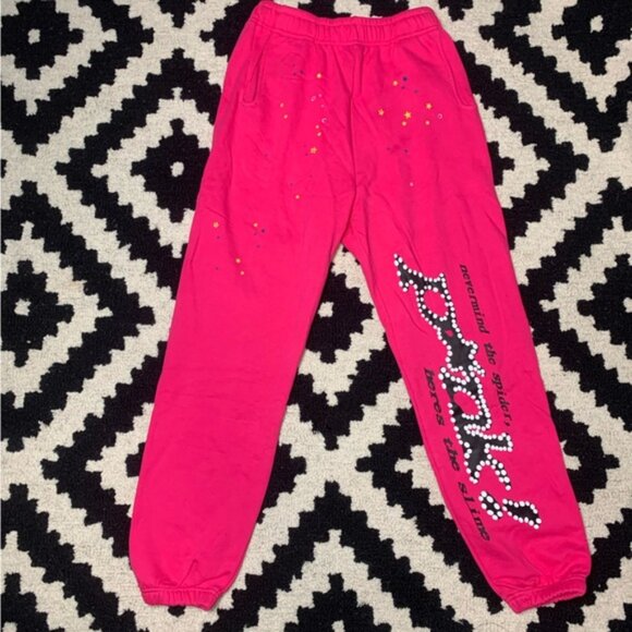 Sp5der Worldwide P*nk Youngthug Sweatpants size Large